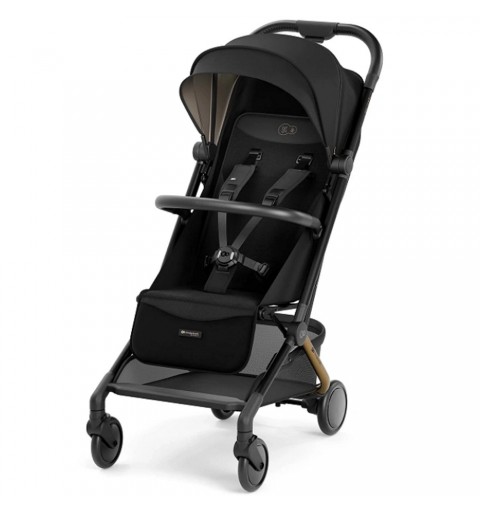 Kinderkraft Pilot 2 - lekki samolotowy wózek spacerowy do 22 kg | Czarny